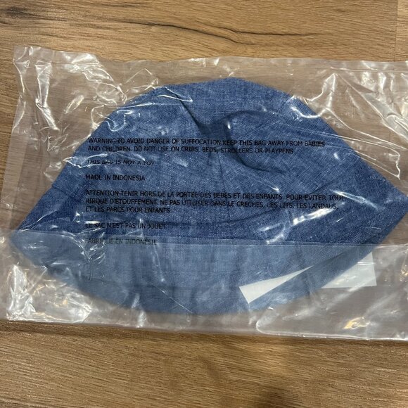 NWT Janie and Jack Blue Anchor Bucket Hat Size 0-3 Months - Picture 3 of 3